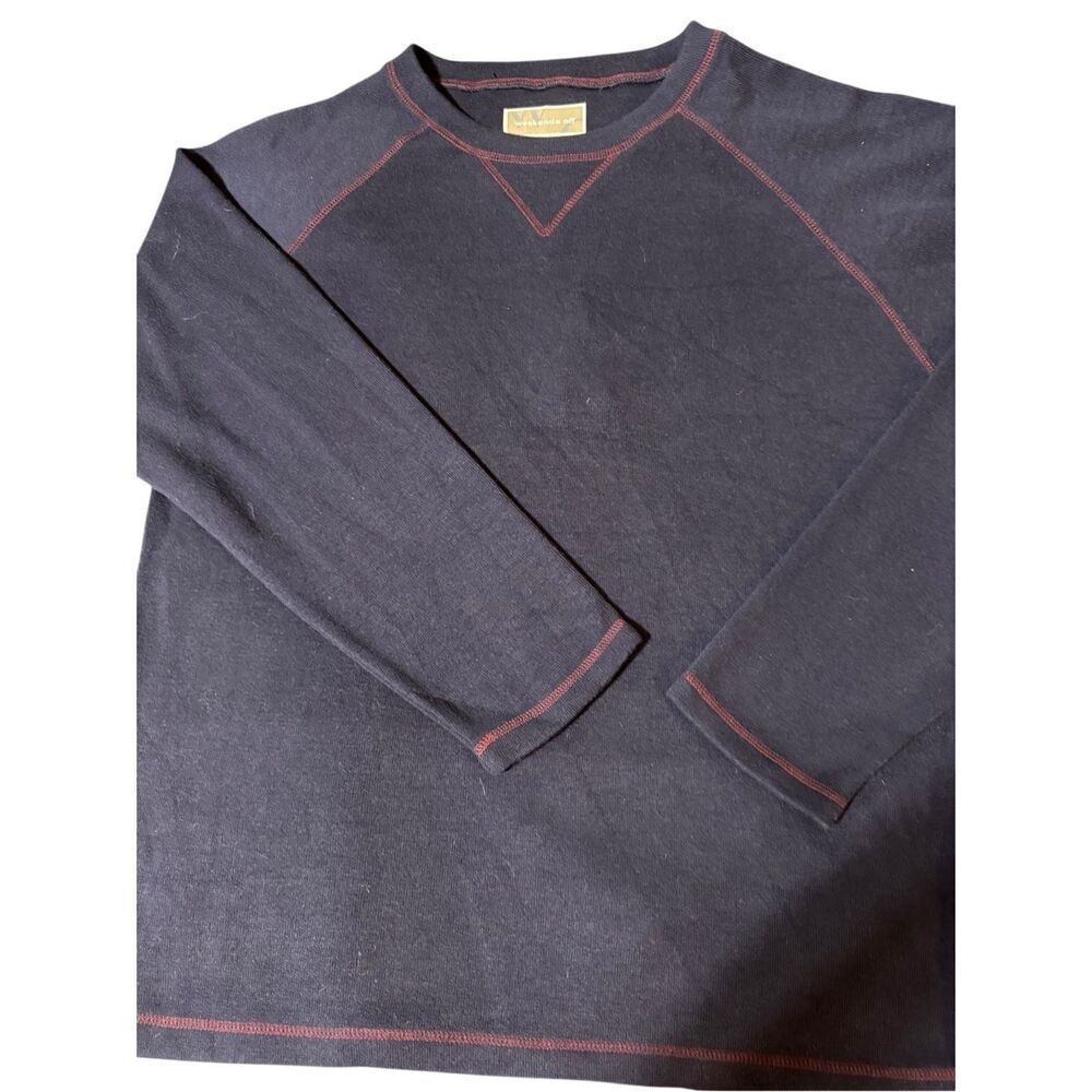 Weekendz off men crew neck long sleeve midnight sweatshirt M